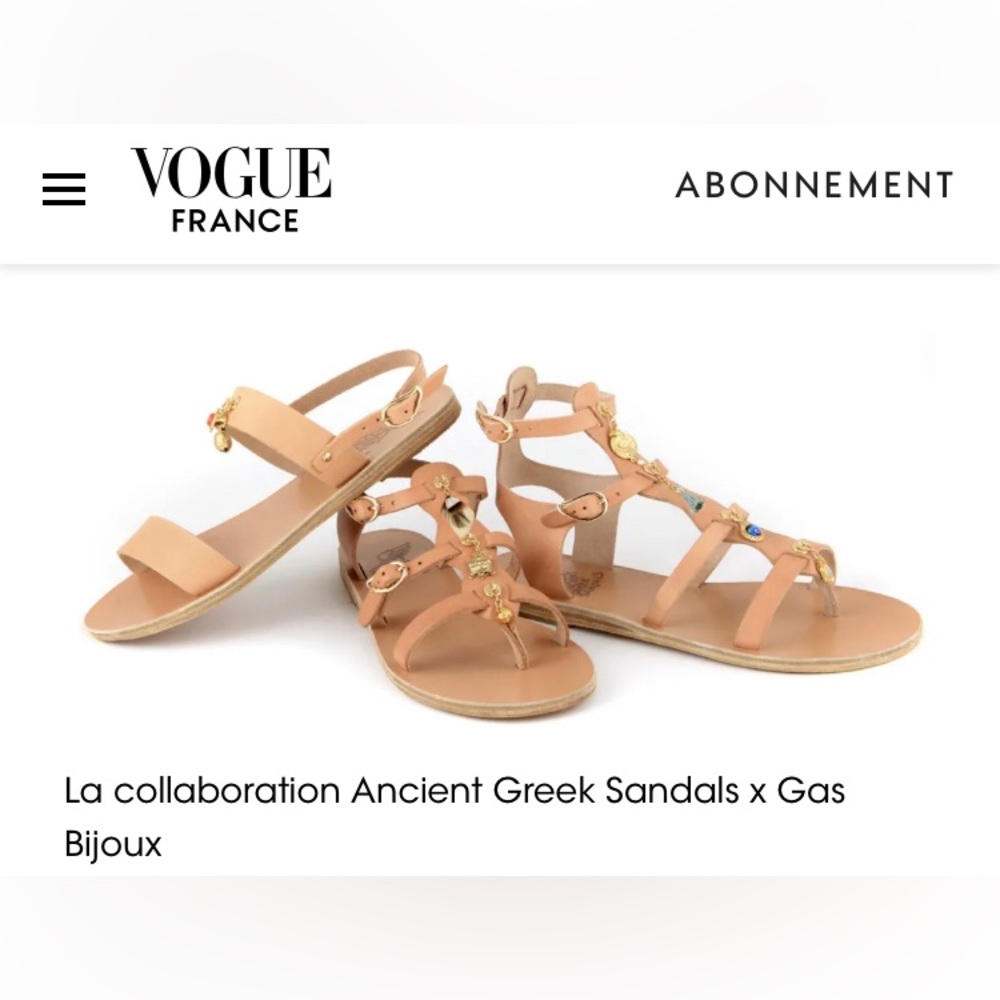 ANCIENT GREEK SANDALS charm sandals size 38
